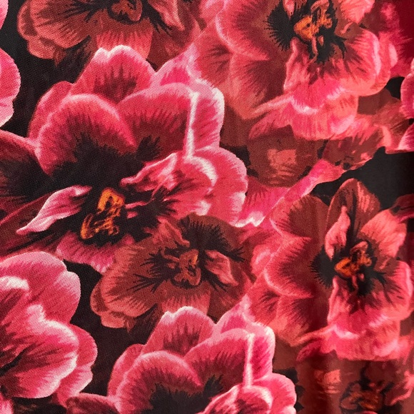 Torrid Sheer Stretch Mesh Smocked Neck Flutter Sleeve Top Blouse 4 4X - Picture 3 of 7